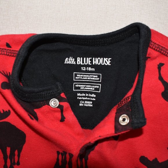 Little Blue House Moose Snap-Up Trailing a Little Behind Footless 12-18 M - Picture 7 of 8